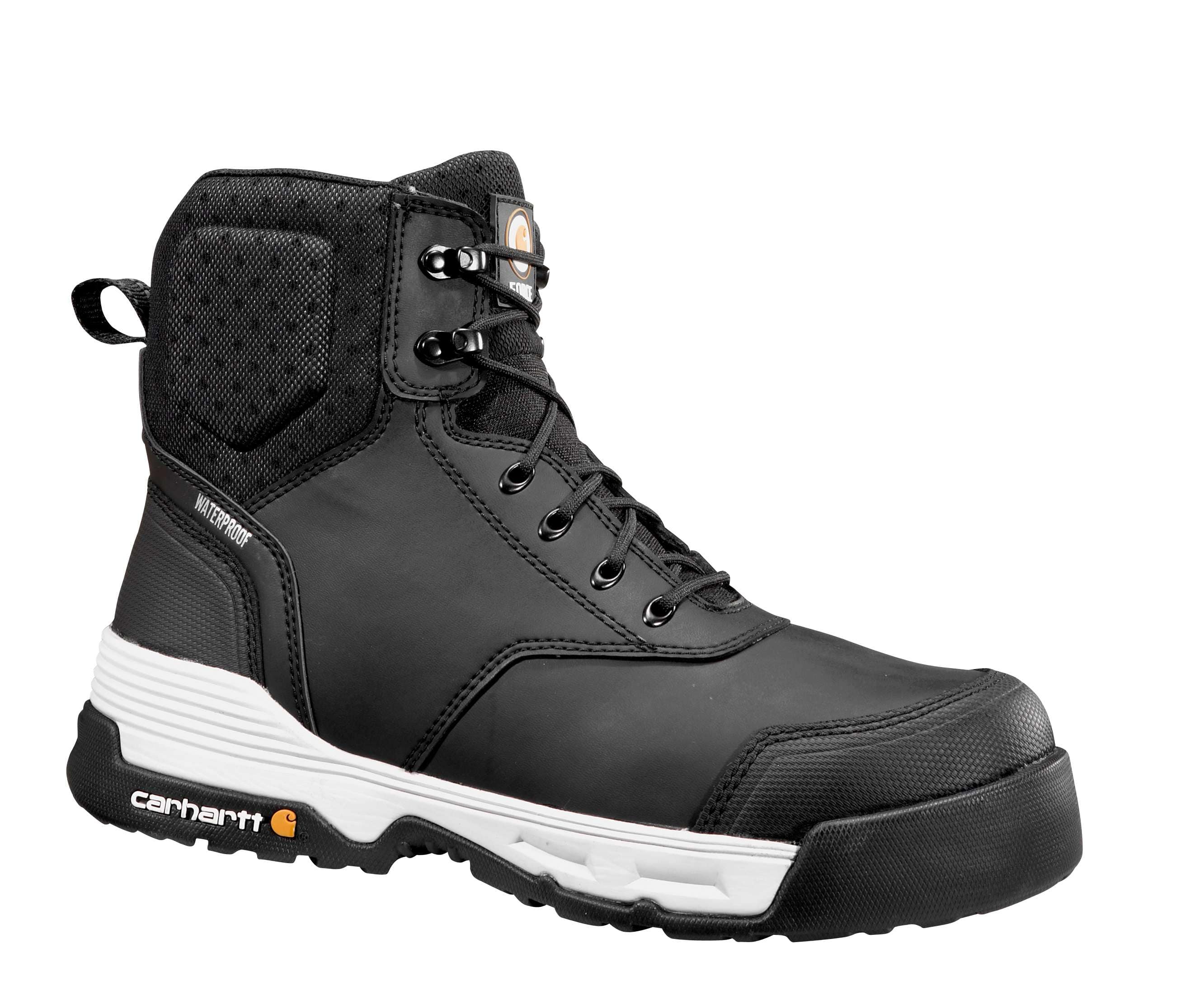 black work boots with composite toe