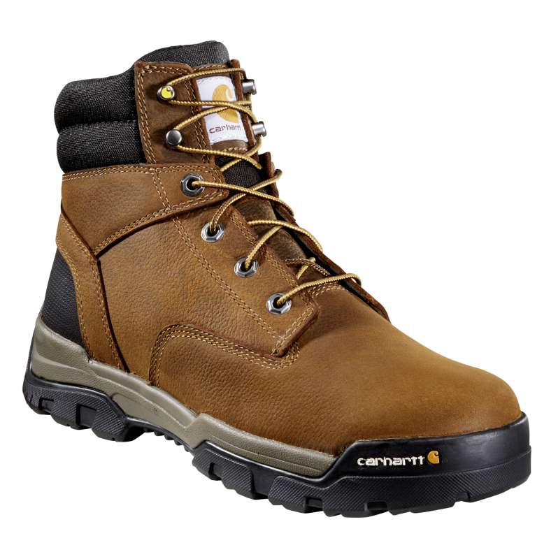 Carhartt  Brown Oil Tanned Ground Force Waterproof 6" Soft Toe Work Boot