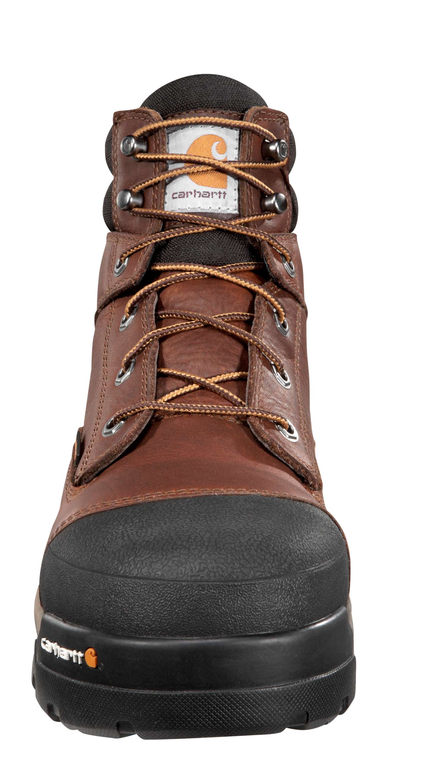 Мужские ботинки Carhartt Ground Force Waterproof 6" Composite Toe Work, цвет: Арахисовый рыжевато-коричневый кожаный — фото 5