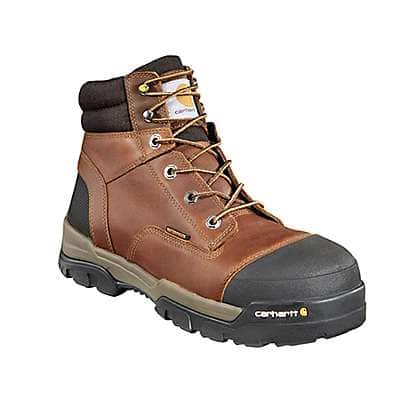 Carhartt Men's PEANUT OIL TAN LEATHER Ground Force 6-Inch Composite Toe Work Boot