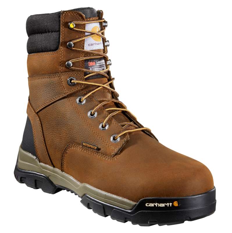 Carhartt  Brown Oil Tanned Ground Force 8" Soft Toe Insulated Work Boot