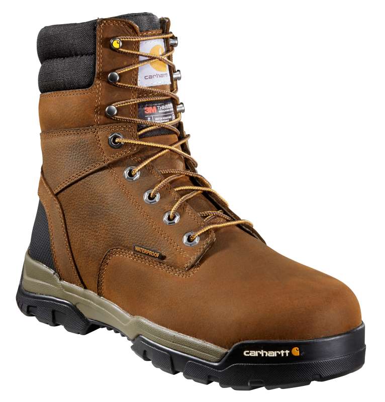 Carhartt  Brown Oil Tanned Ground Force 8-Inch Non-Safety Toe Work Boot