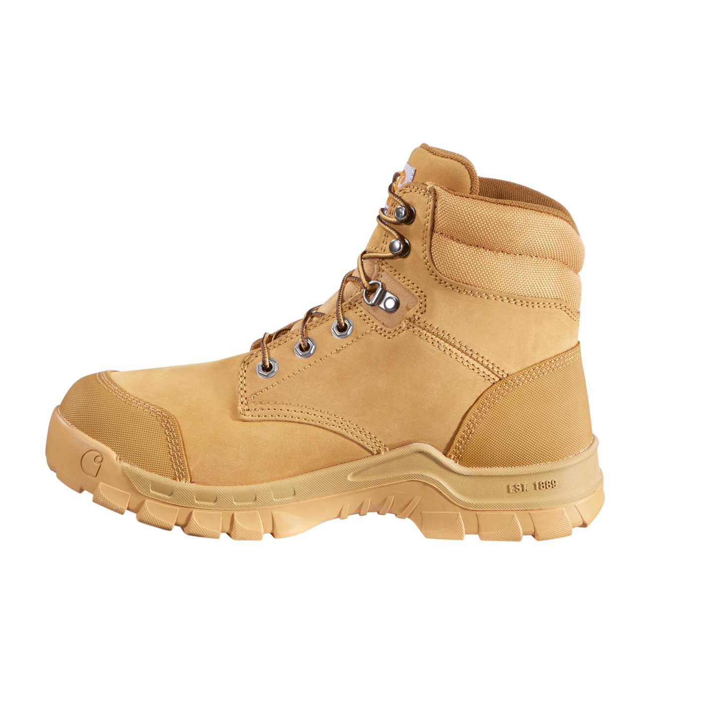 Мужские ботинки Carhartt Rugged Flex® Waterproof 6" Soft Toe Work, цвет: Пшеничный нубуковый — фото 3