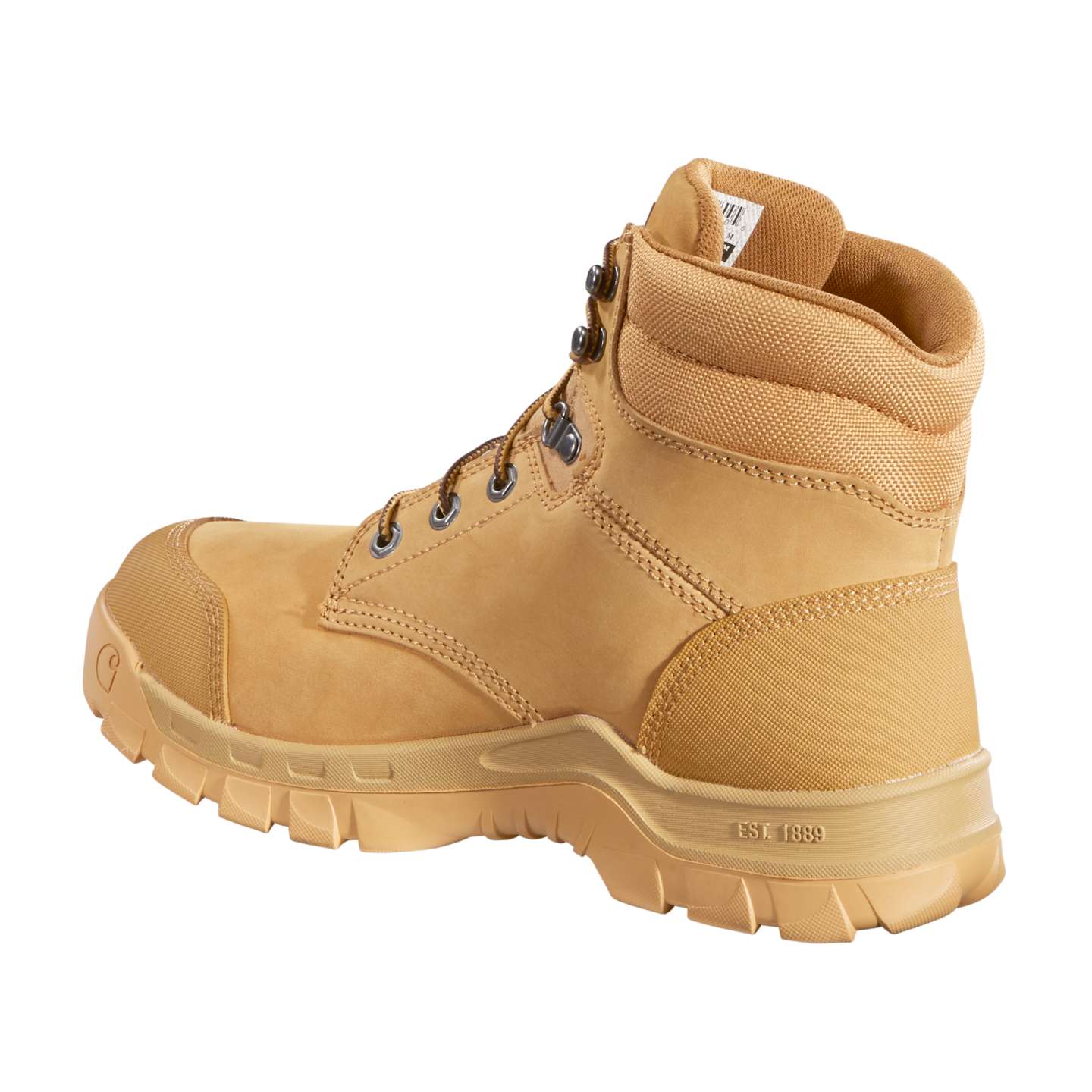 Мужские ботинки Carhartt Rugged Flex® Waterproof 6" Soft Toe Work, цвет: Пшеничный нубуковый — фото 4