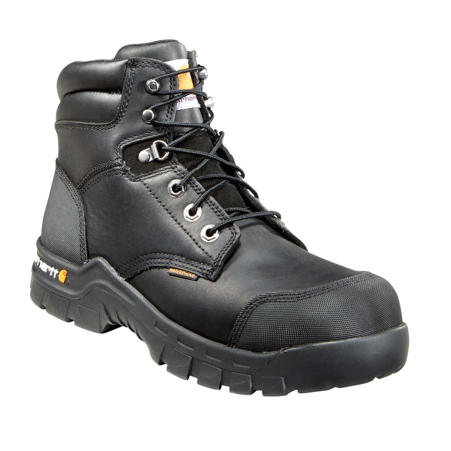 Мужские ботинки Carhartt Rugged Flex® Waterproof 6" Composite Toe Work Boot, цвет: Чёрный — фото 1