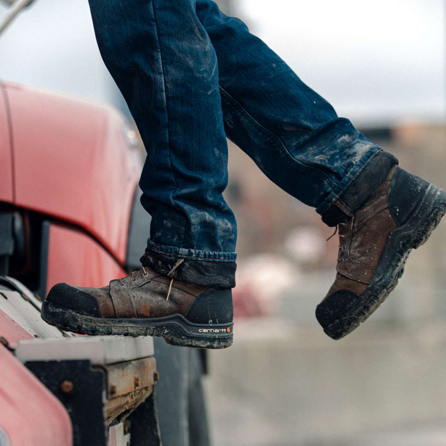 Мужские ботинки Carhartt Rugged Flex® Waterproof Insulated 8" Composite Toe Work Boot, цвет: Коричневый — фото 7