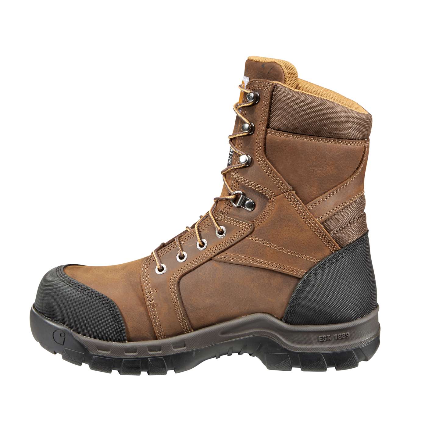 Мужские ботинки Carhartt Rugged Flex® Waterproof Insulated 8" Composite Toe Work Boot, цвет: Коричневый — фото 3