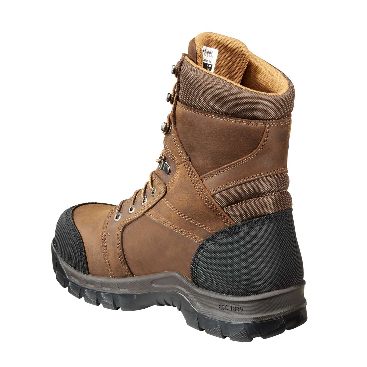 Мужские ботинки Carhartt Rugged Flex® Waterproof Insulated 8" Composite Toe Work Boot, цвет: Коричневый — фото 4