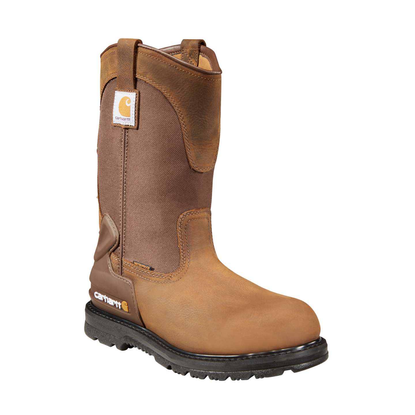 Мужские ботинки Carhartt 11" Soft Toe Wellington Boot, цвет: Коричневый рыжевато-коричневый — фото 2