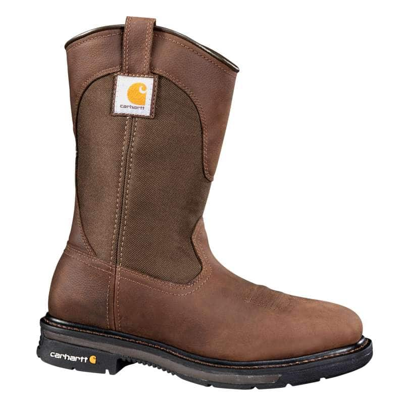 Carhartt  DARK BROWN OIL TANNED 11" Square Soft Toe Wellington Boot