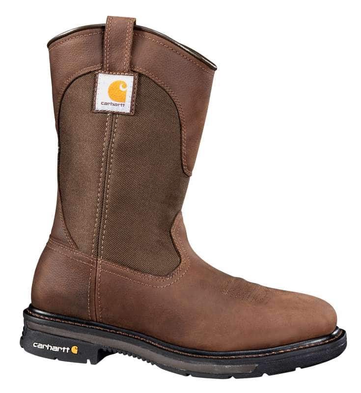 Carhartt  DK BROWN OIL TANNED 11" Square Soft Toe Wellington Boot