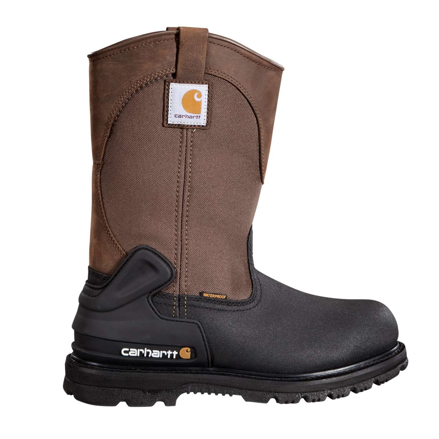 Мужские ботинки Carhartt Heritage Waterproof Insulated 11" Steel Toe Wellington, цвет: Коричневый — фото 2