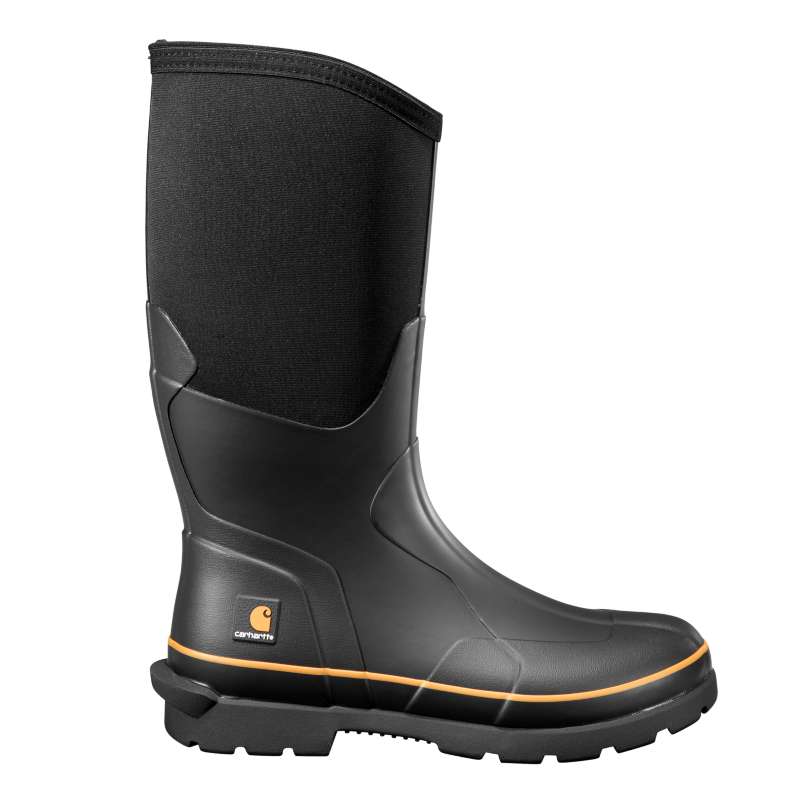 Carhartt Men's 15 inch Waterproof Rubber Boot (15 Black)