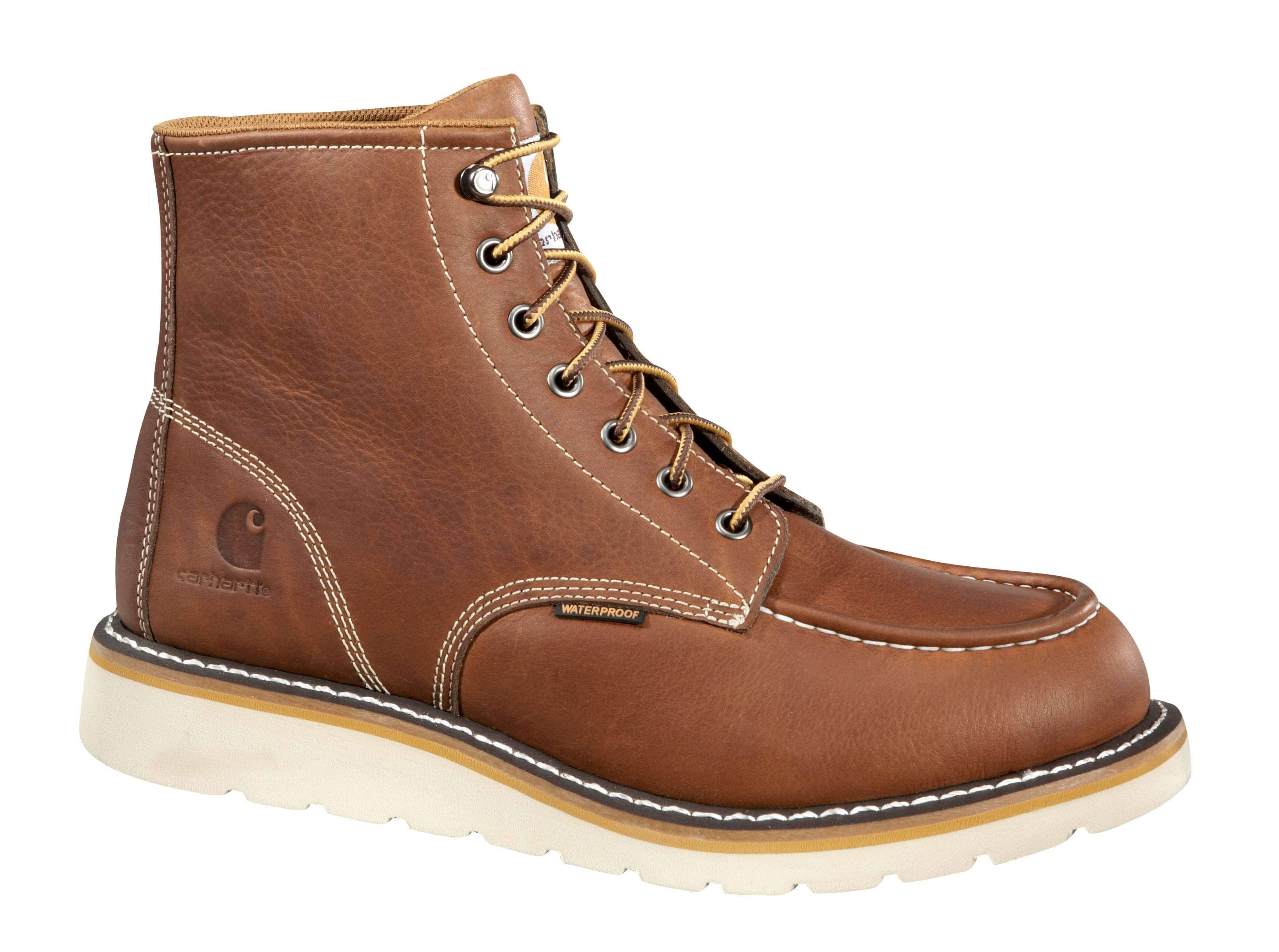 Waterproof 6" Moc Toe Wedge Boot