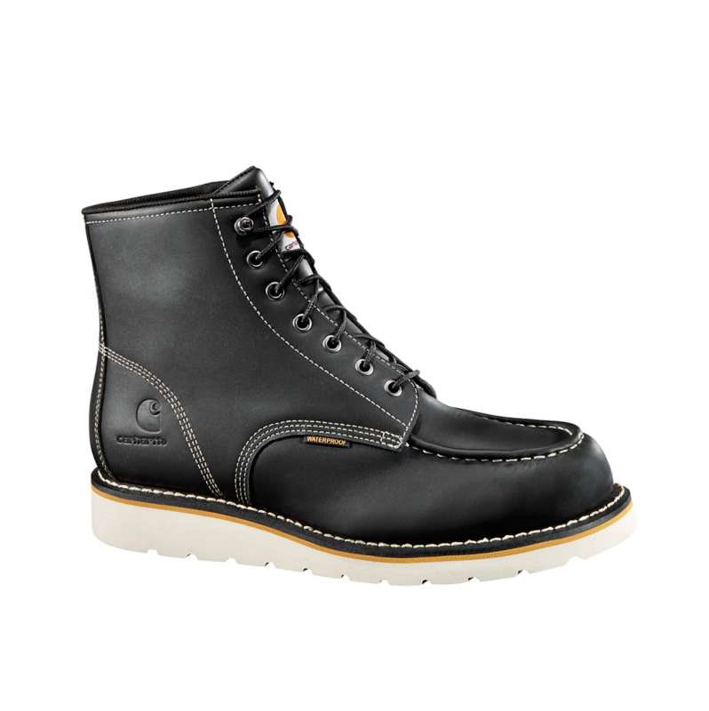Carhartt  Black Waterproof 6" Moc Toe Wedge Boot