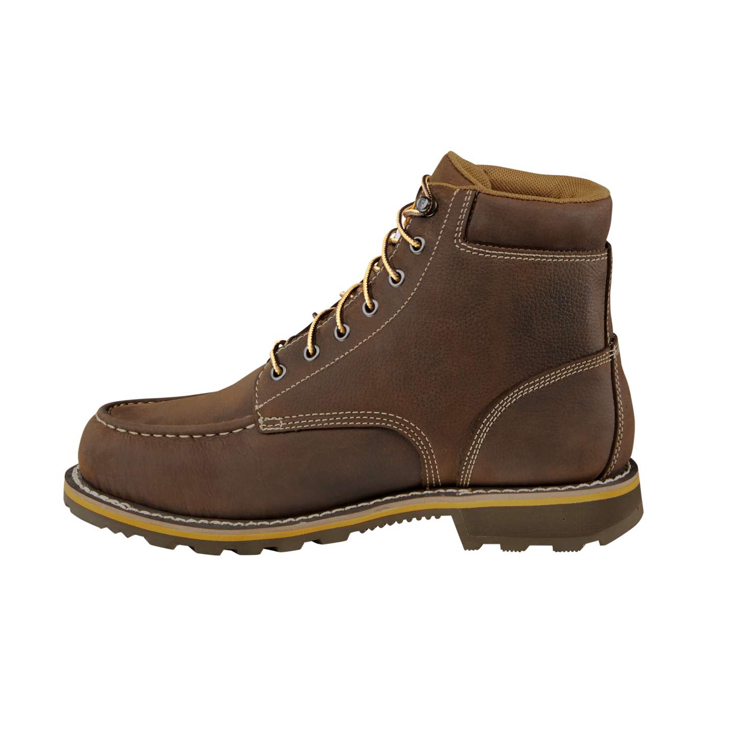 Мужские ботинки Carhartt Traditional Welt Waterproof 6" Moc Toe Work, цвет: Коричневый — фото 3