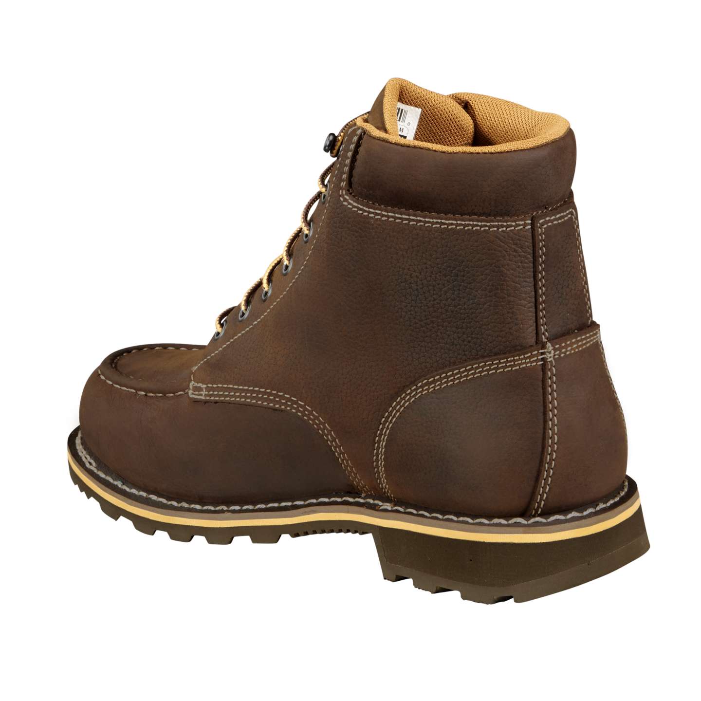 Мужские ботинки Carhartt Traditional Welt Waterproof 6" Moc Toe Work, цвет: Коричневый — фото 4