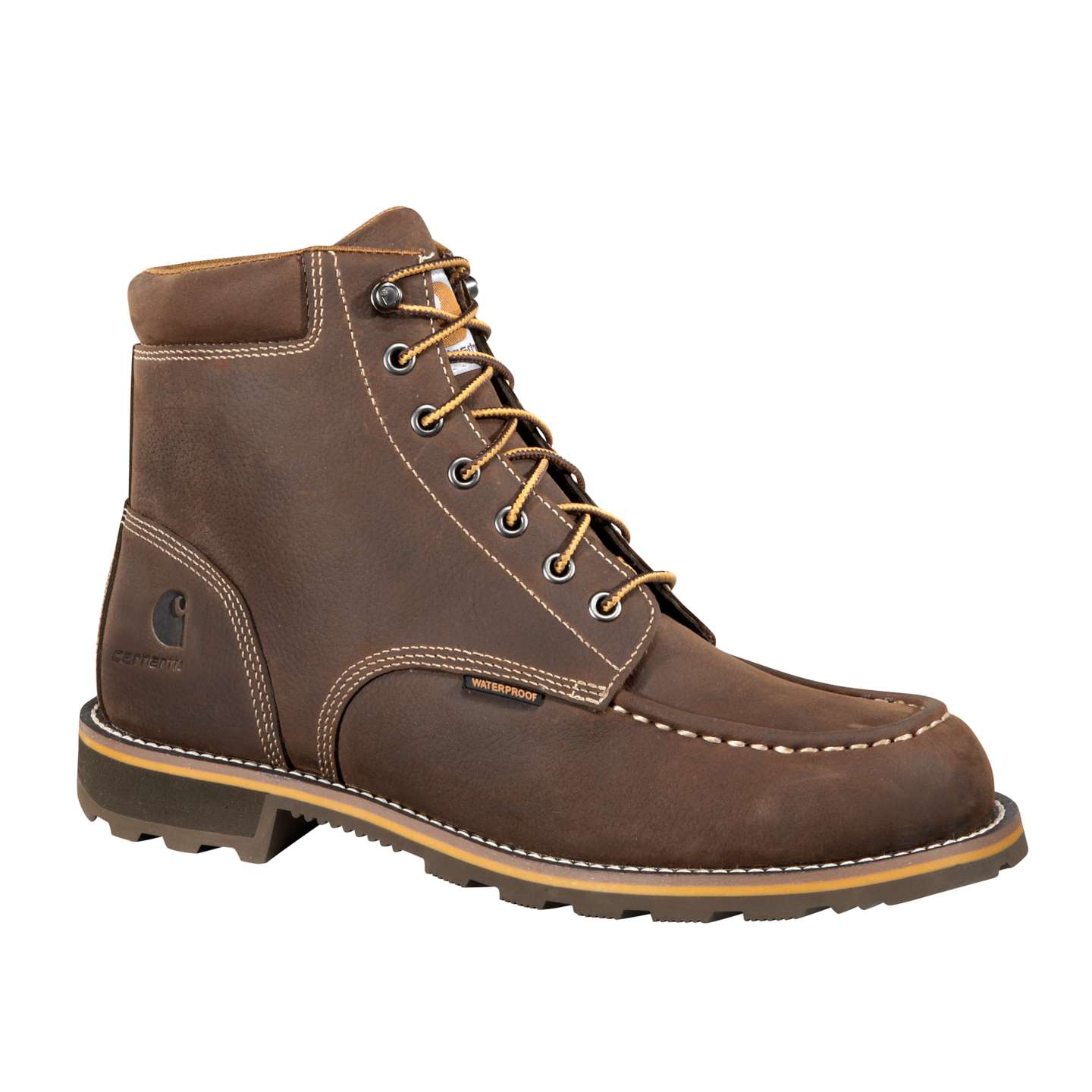 Мужские ботинки Carhartt Traditional Welt Waterproof 6" Moc Toe Work, цвет: Коричневый — фото 2