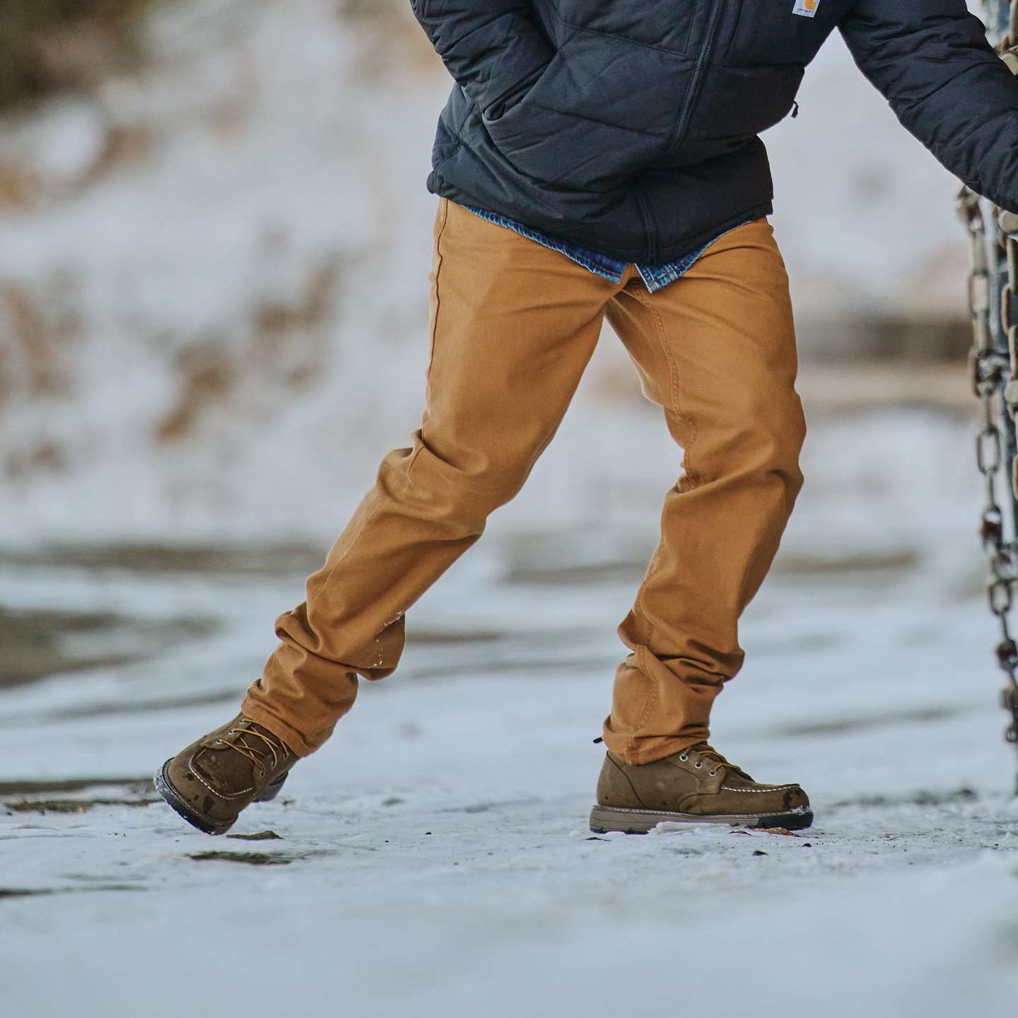 Мужские ботинки Carhartt Waterproof 6" Steel Toe Wedge, цвет: Коричневый — фото 7
