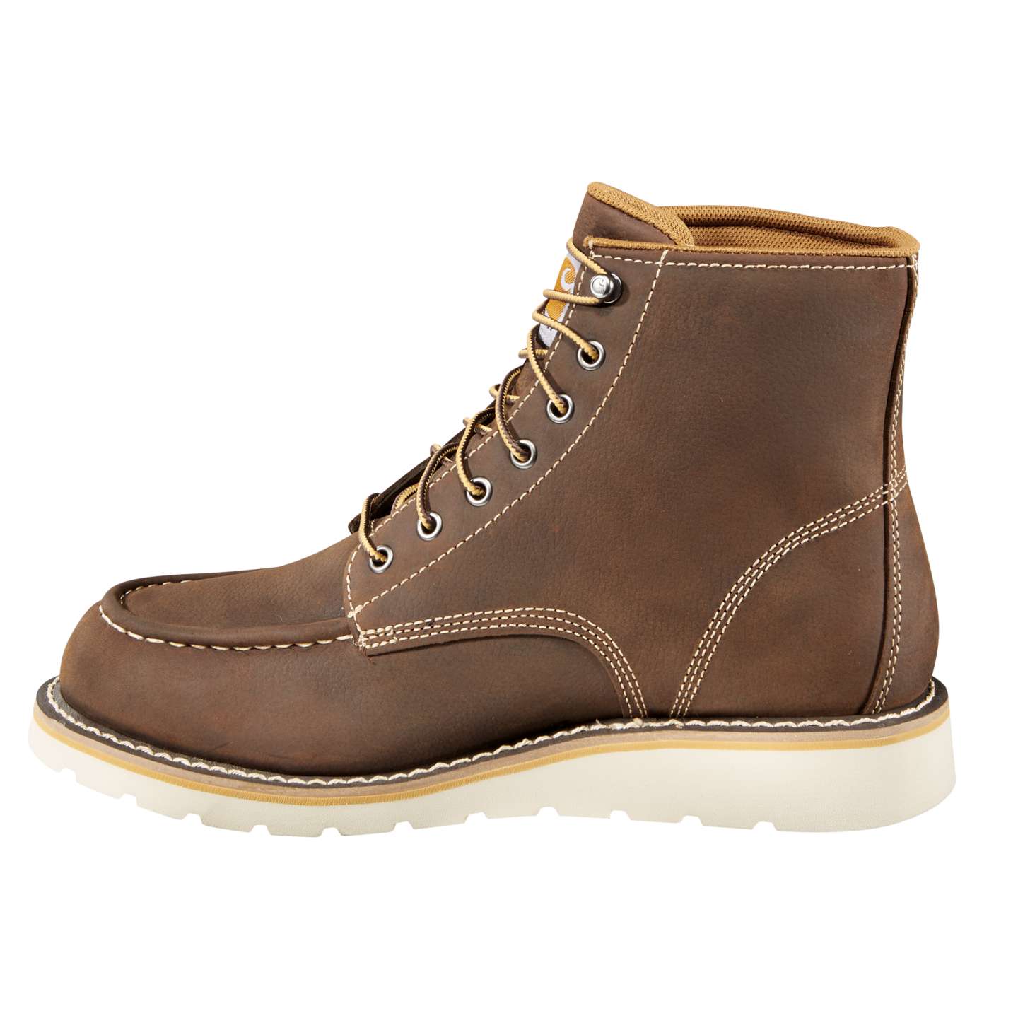 Мужские ботинки Carhartt Waterproof 6" Steel Toe Wedge, цвет: Коричневый — фото 3