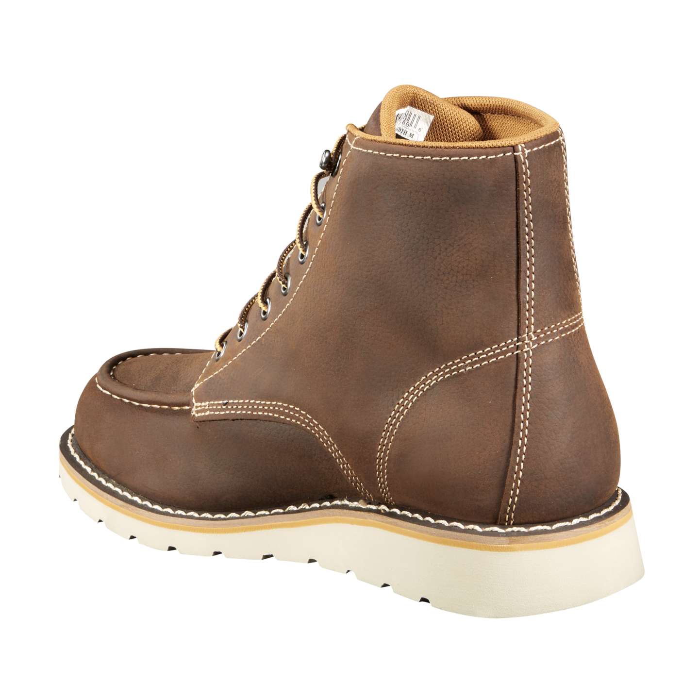 Мужские ботинки Carhartt Waterproof 6" Steel Toe Wedge, цвет: Коричневый — фото 4