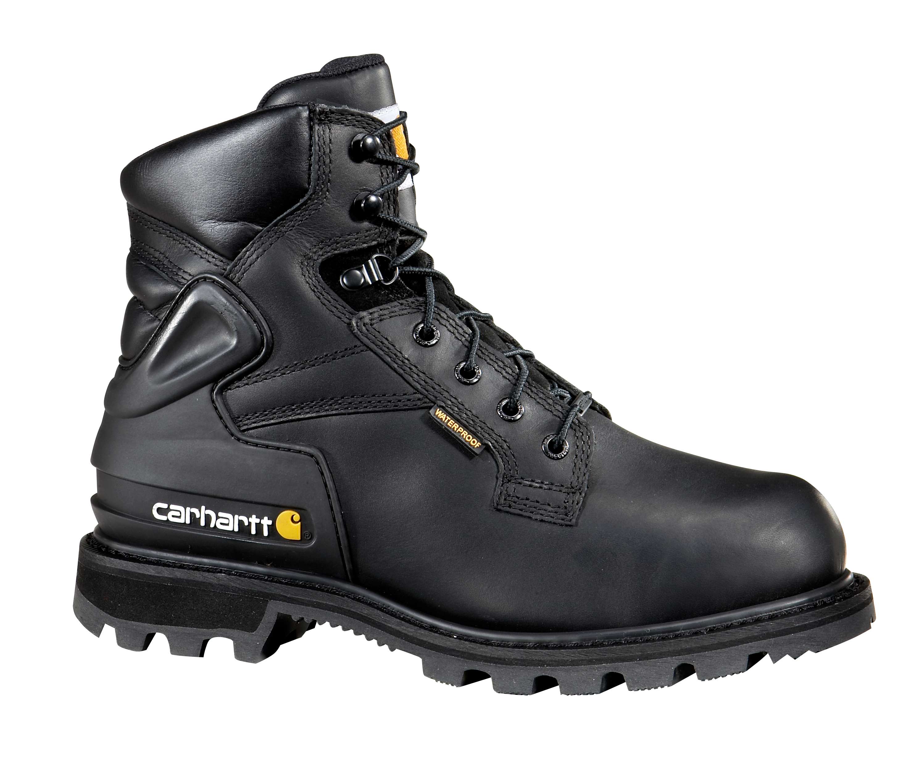 black steel toe work boots