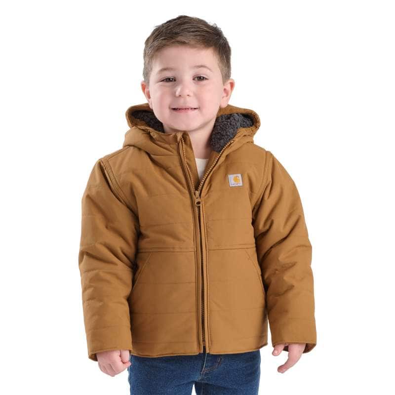 Boys' Long Sleeve Canvas Insulated Hooded Active Jac (Child/Youth)