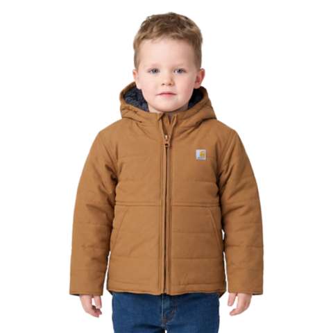 Детская куртка Carhartt Long Sleeve Montana Insulated Hooded, цвет: Коричневый