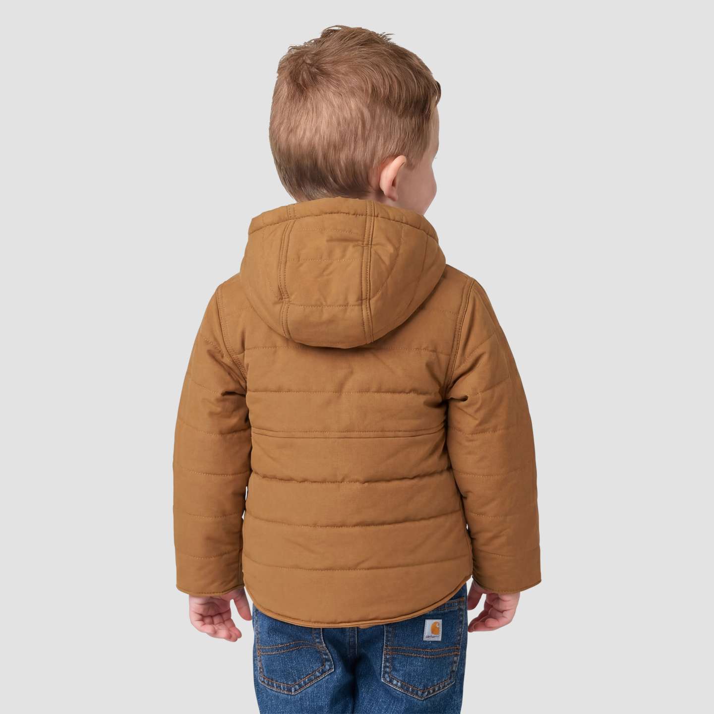 Детская куртка Carhartt Long Sleeve Montana Insulated Hooded, цвет: Коричневый — фото 2