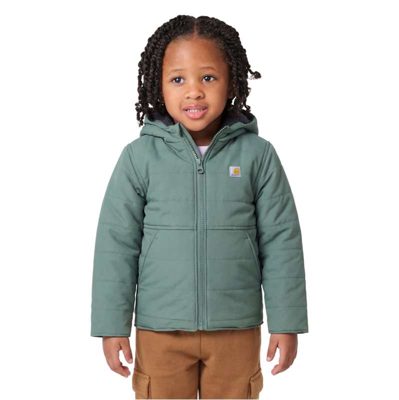 Carhartt  Vintage Green Kids' Long Sleeve Montana Insulated Hooded Jacket (Baby/Toddler)