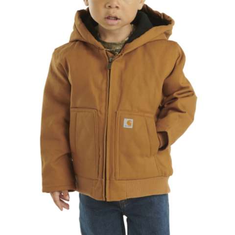 Детская утеплённая куртка Carhartt Active Jac с капюшоном для мальчиков