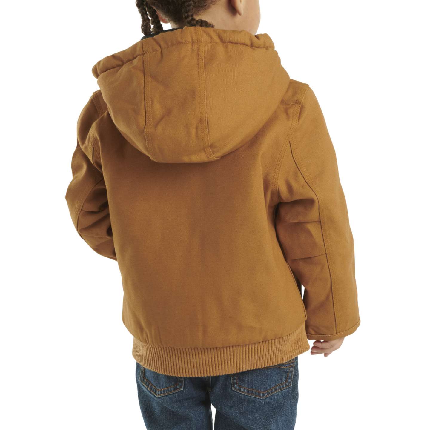 Детская утеплённая куртка Carhartt Active Jac с капюшоном для мальчиков, цвет: Коричневый — фото 2