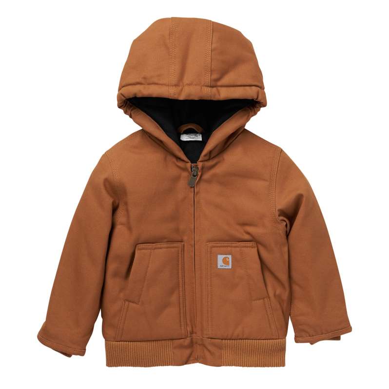 Carhartt  Carhartt Brown Hooded Insulated Active Jac