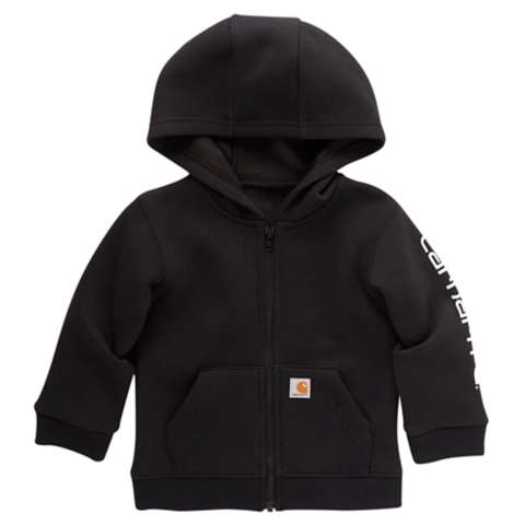 Детские худи Carhartt Boys' Long Sleeve Full-Zip Logo Sweatshirt (Baby/Toddler)