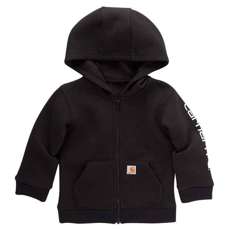 Carhartt  Black Boys' Long-Sleeve Full-Zip Hooded Sweatshirt (Infant/Toddler)