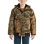 Additional thumbnail 1 of Boys' Zip-Front Canvas Insulated Hooded Camo Jacket (Child/Youth)