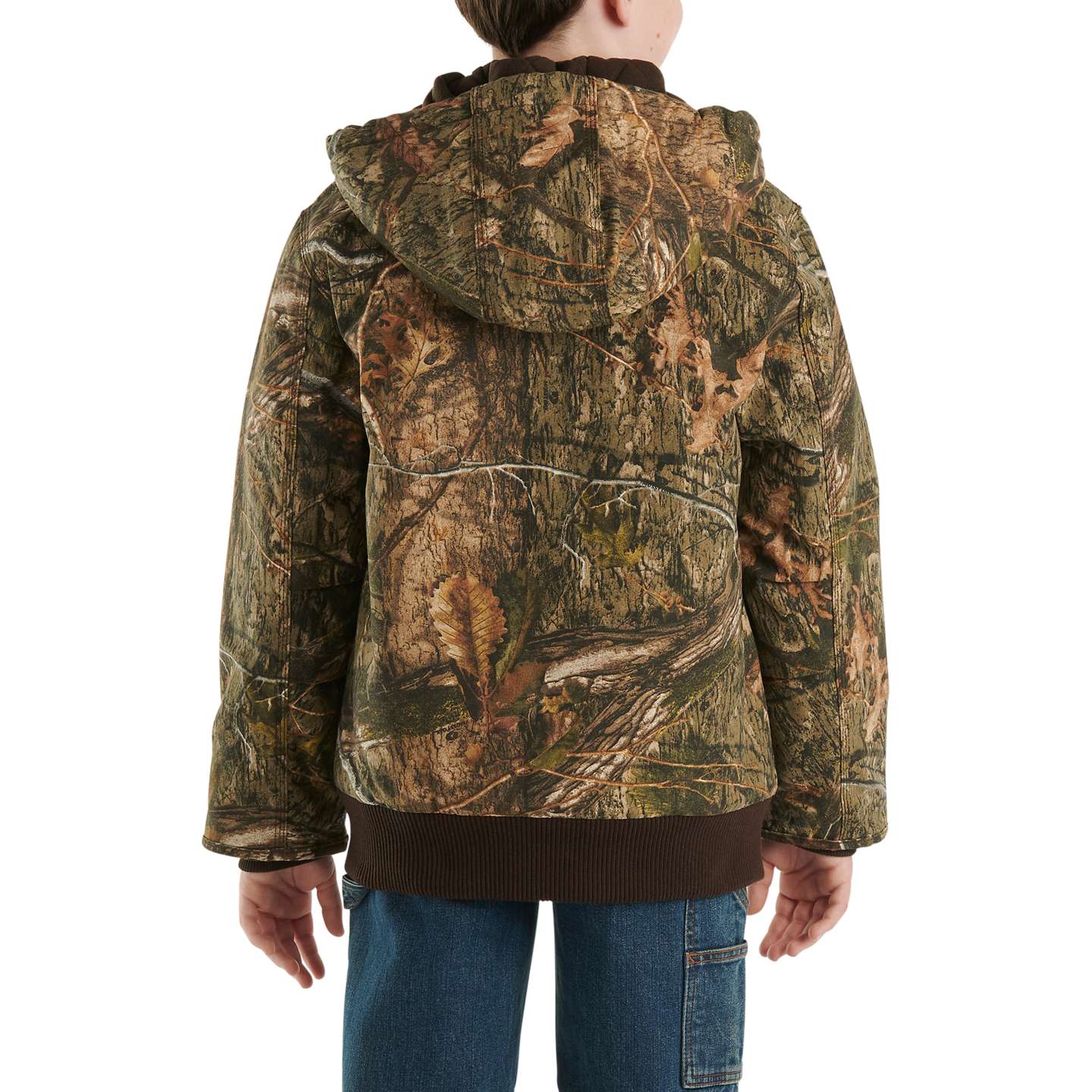 Куртка Carhartt Zip-Front Canvas Insulated Hooded Camo для мальчиков, цвет: Mossy Oak Break-Up Country — фото 2
