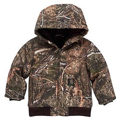 Carhartt Infant boy,toddler boy Mossy Oak Break-Up Country Boys' Canvas Insulated Hooded Camo Jacket (Infant/Toddler)