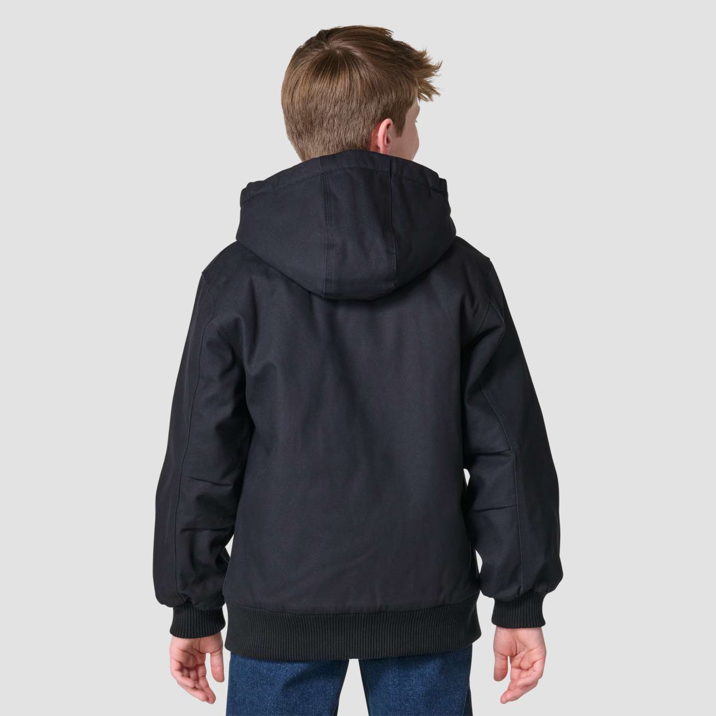 Детская утеплённая куртка Carhartt Canvas Active Jac, цвет: Чёрный — фото 2