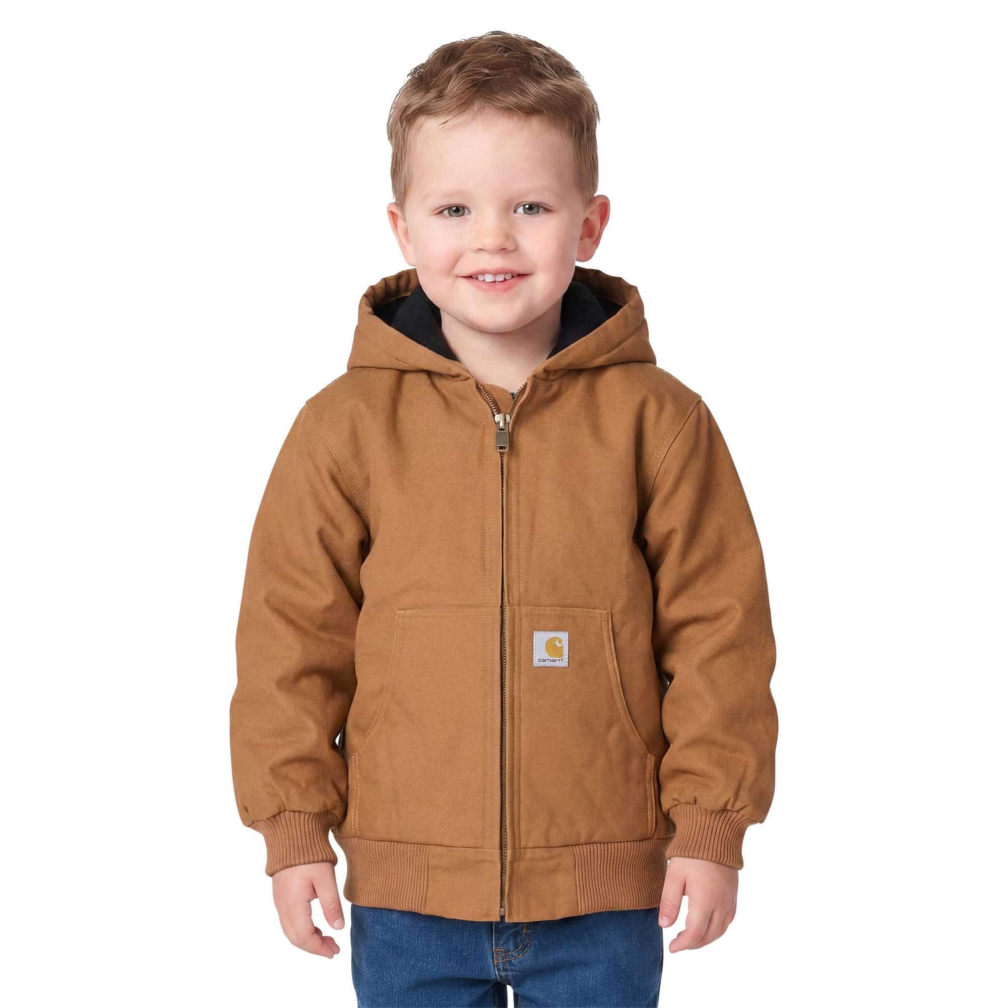 Carhartt Boys' Long Sleeve Canvas Insulated Active Jacket (Baby/Toddler)