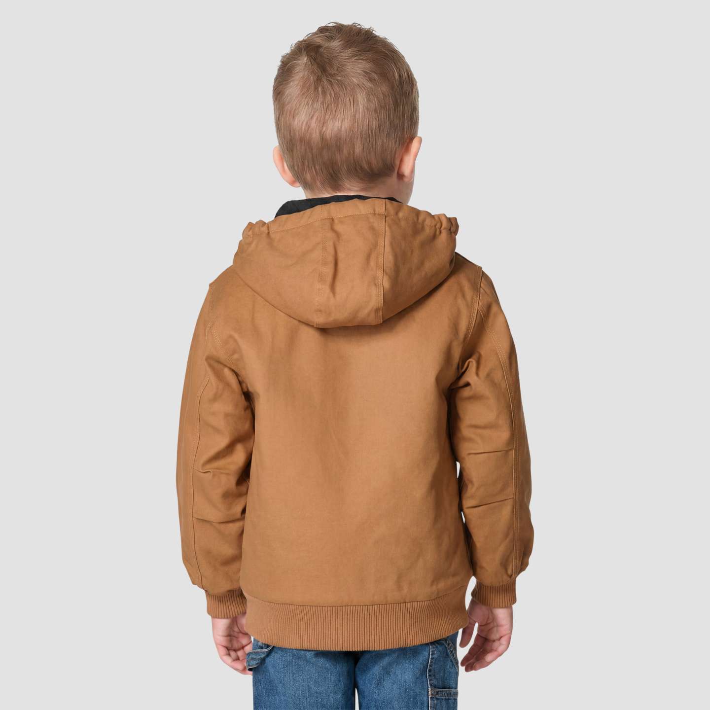 Куртка Carhartt Long Sleeve Canvas Insulated Active Jacket для мальчиков-малышей, цвет: Коричневый — фото 2