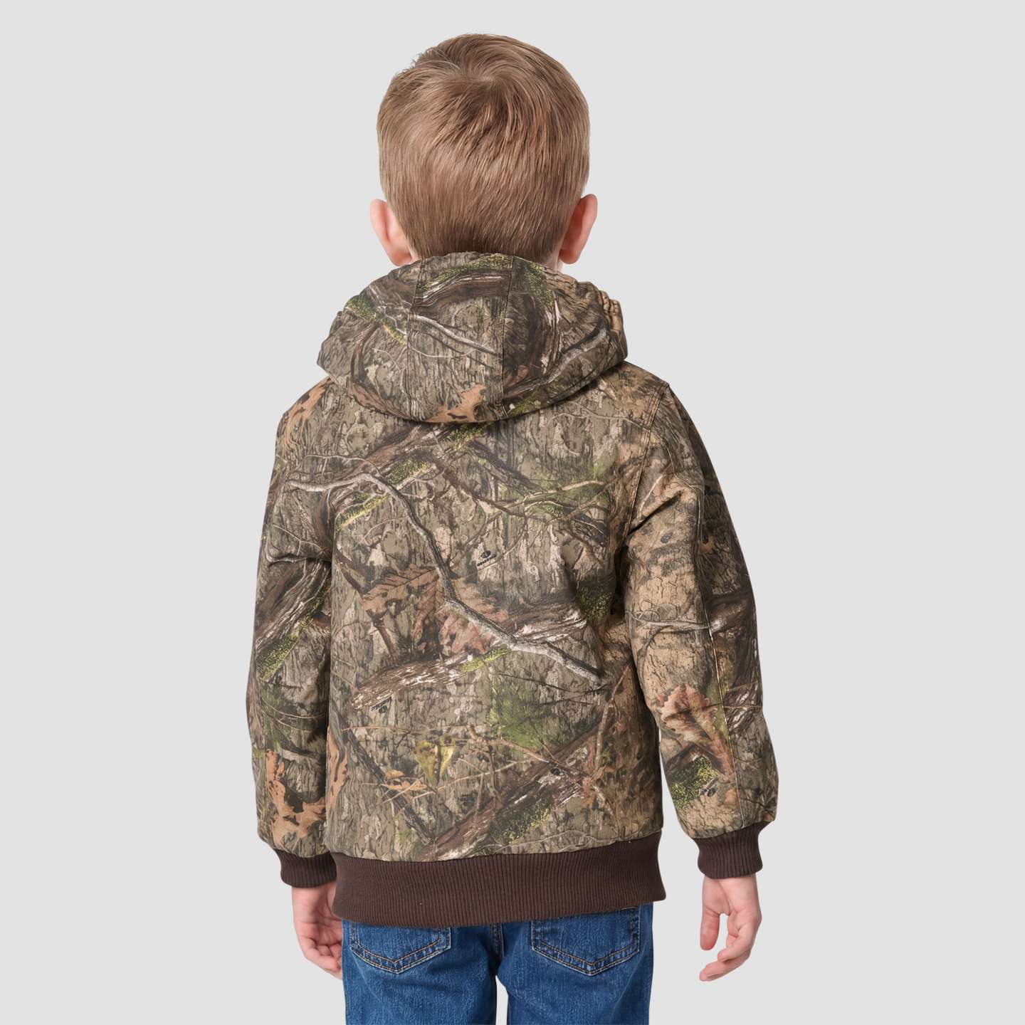 Куртка Carhartt Long Sleeve Canvas Insulated Hooded Camo Jacket для мальчиков-малышей, цвет: Mossy Oak Country Dna — фото 2