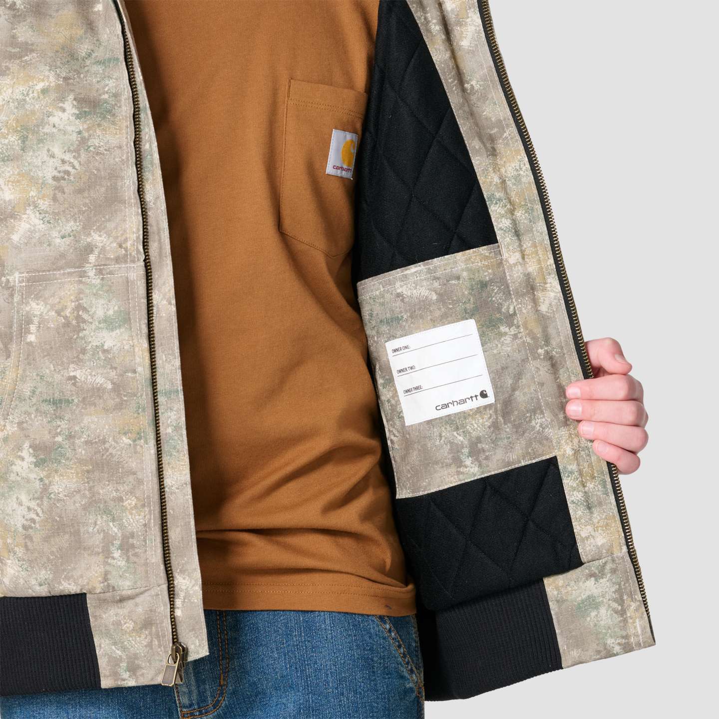 Куртка Carhartt Canvas Insulated Faded Camo для мальчиков, цвет: Камуфляжный — фото 4