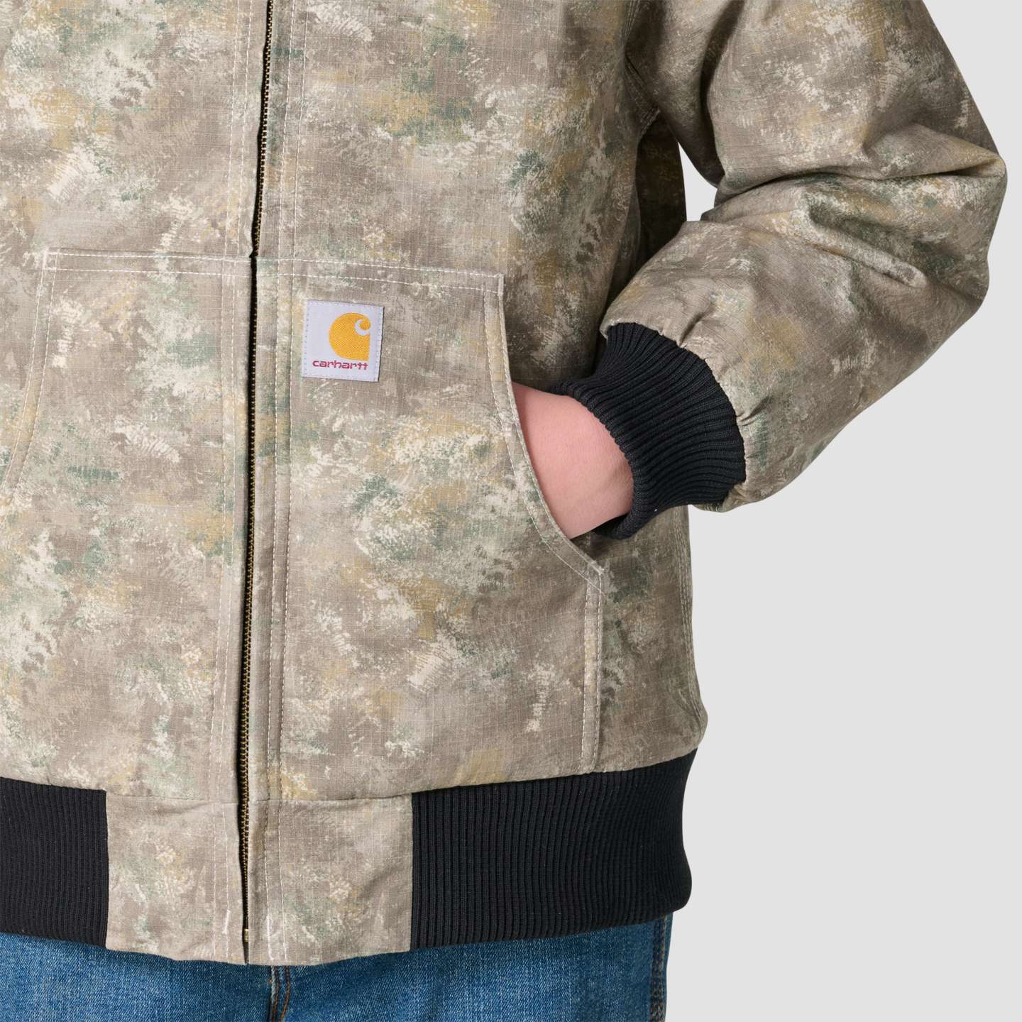 Куртка Carhartt Canvas Insulated Faded Camo для мальчиков, цвет: Камуфляжный — фото 6