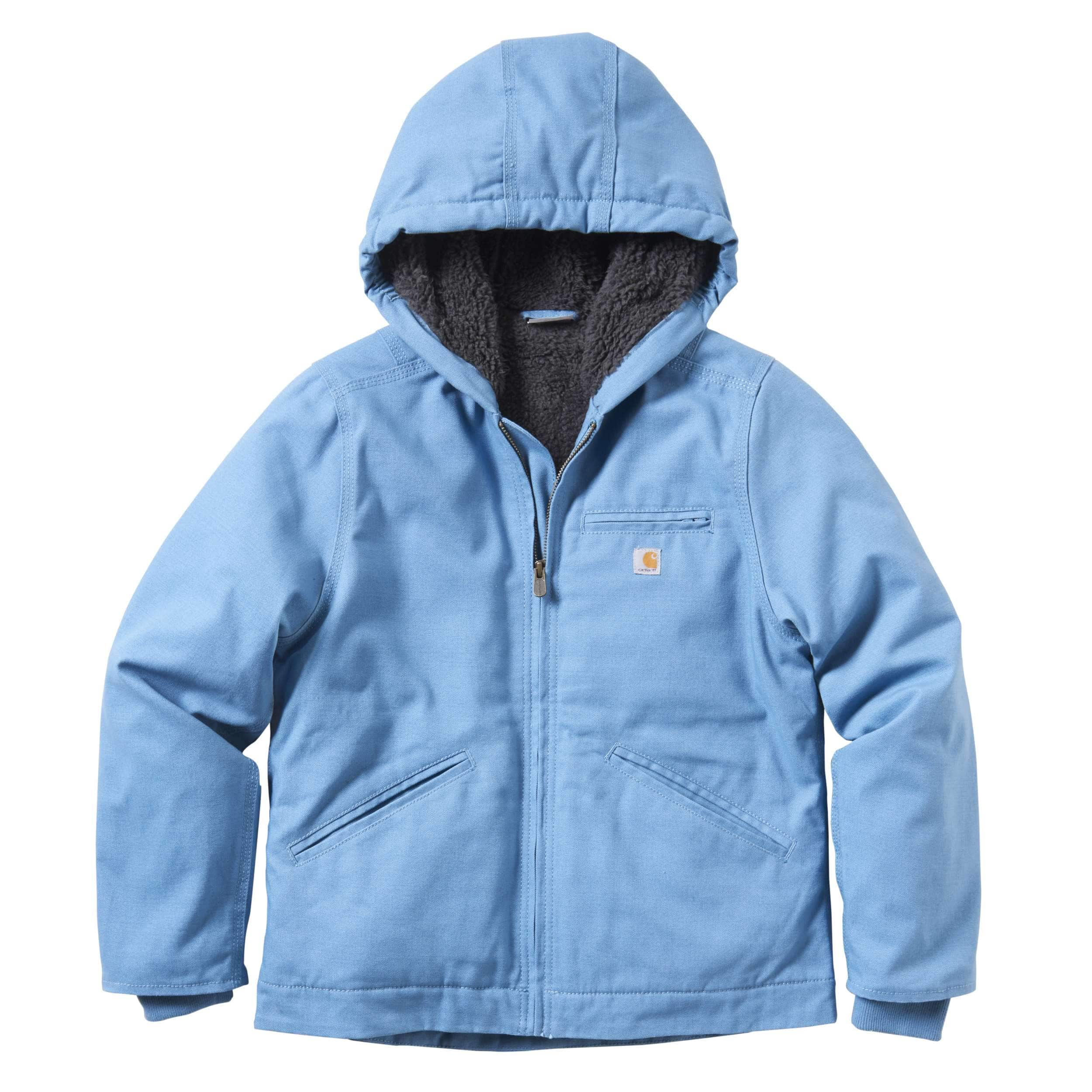 carhartt fleece lined hooded jacket