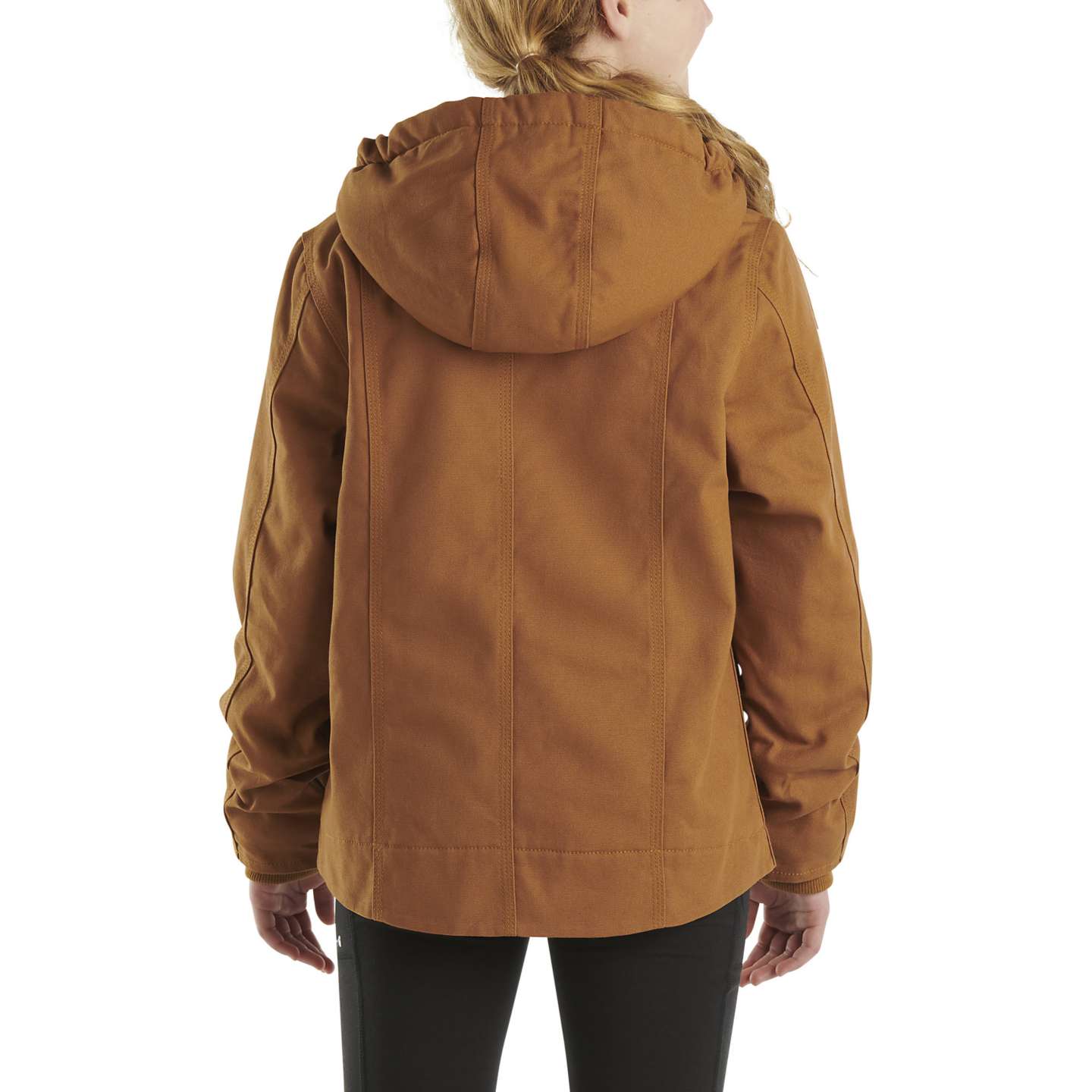 Куртка Carhartt Sierra Sherpa-Lined Jacket (Child/Youth) для девочек, цвет: Коричневый — фото 2