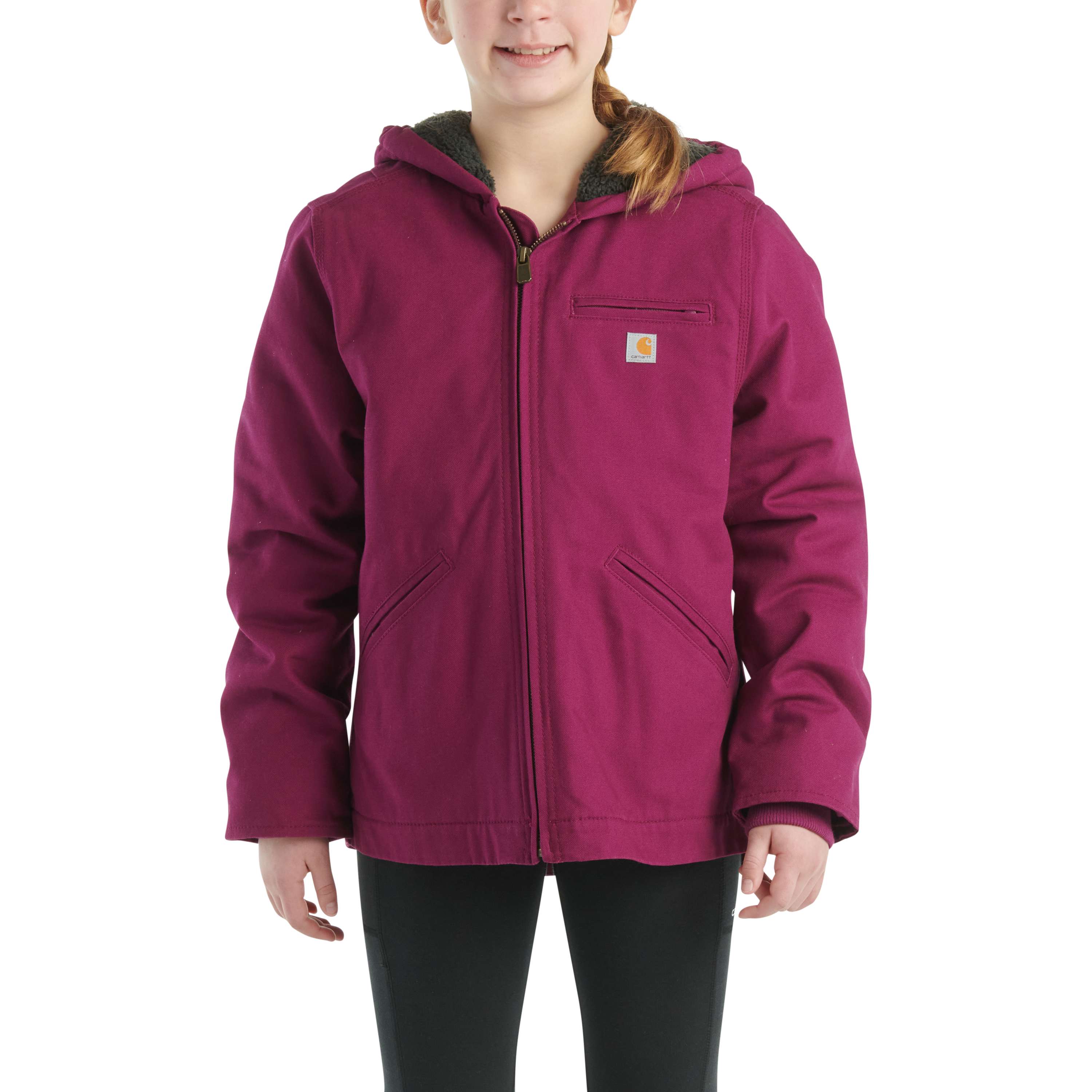 Additional thumbnail 1 of Girls' Sierra Sherpa-Lined Jacket (Child/Youth)