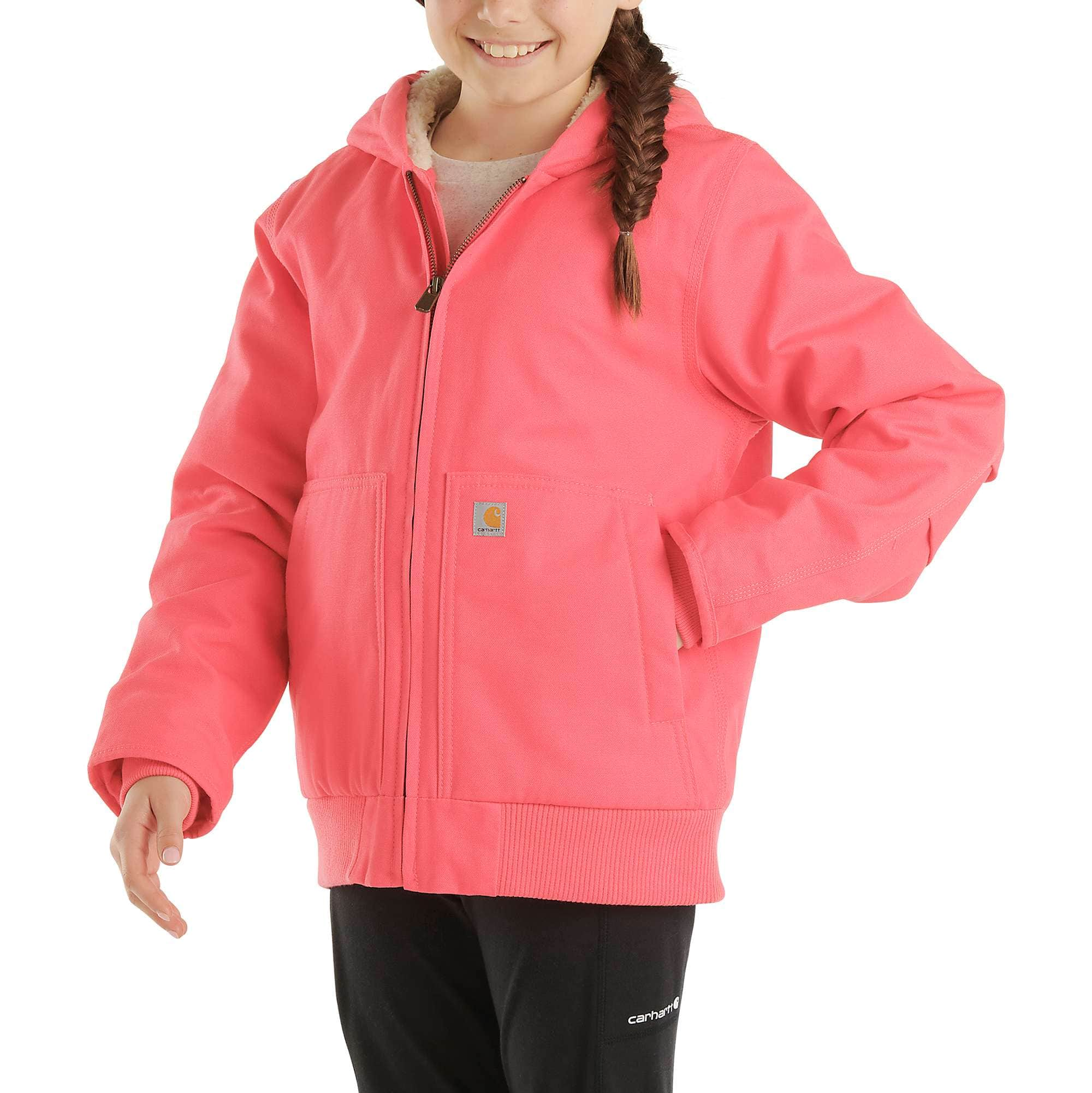 Additional thumbnail 4 of Girls' Long Sleeve Active Jac Flannel Sherpa Lined (Child/Youth)