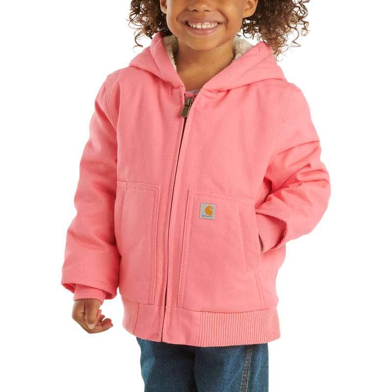 Girls' Long Sleeve Active Jac Flannel Sherpa Lined (Child/Youth)
