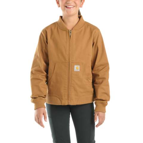 Детские куртки Carhartt Girls' Long-Sleeve Rugged Flex® Canvas Jacket (Child/Youth)